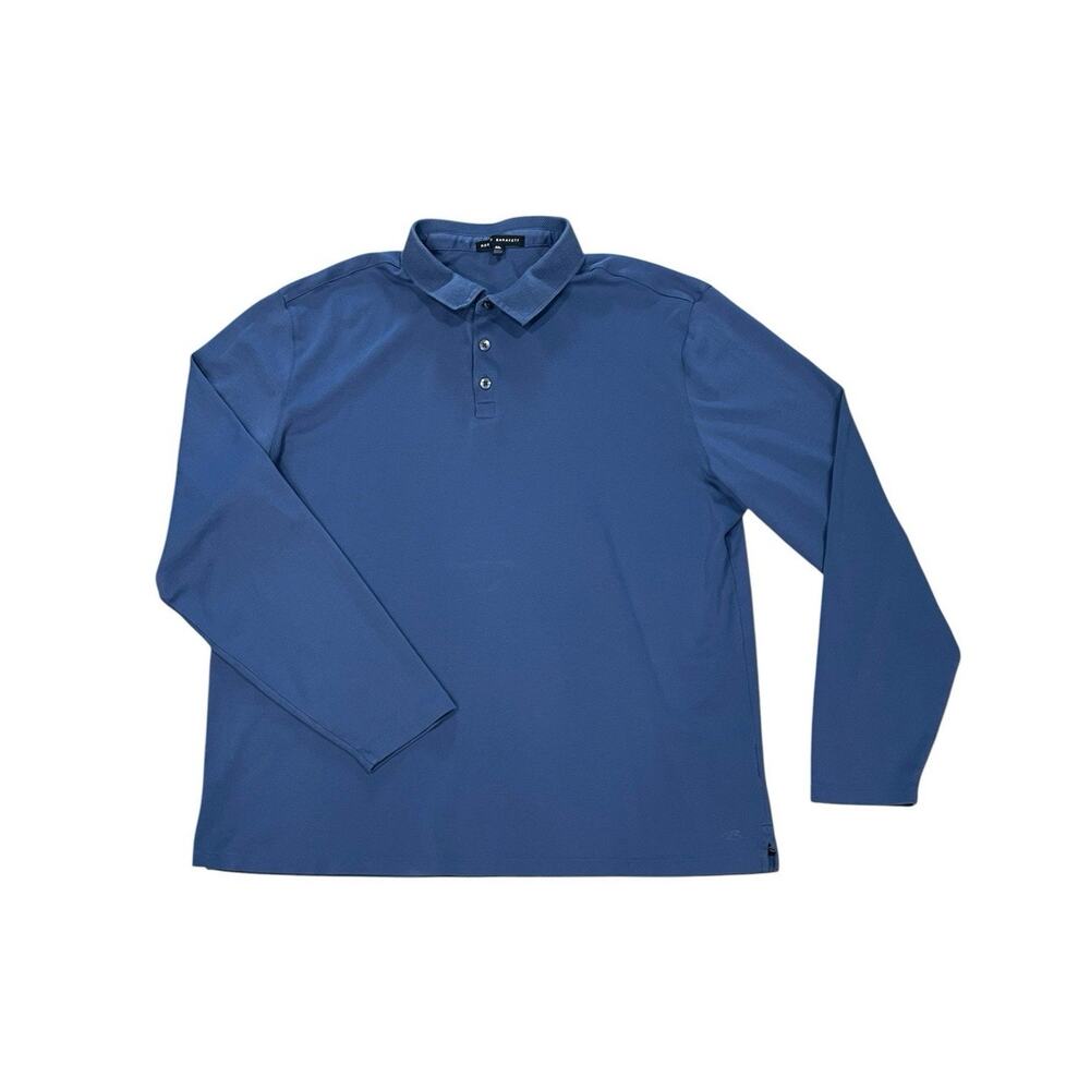 Robert Barakett Georgia Pima Polo Blue Men’s Size 2XL Long Sleeve Classic Shirt